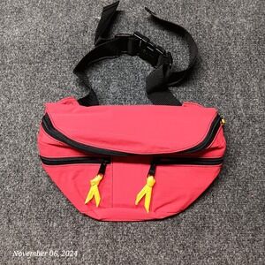 Red &‎ Yellow Fanny Pack With Pockets and Divider